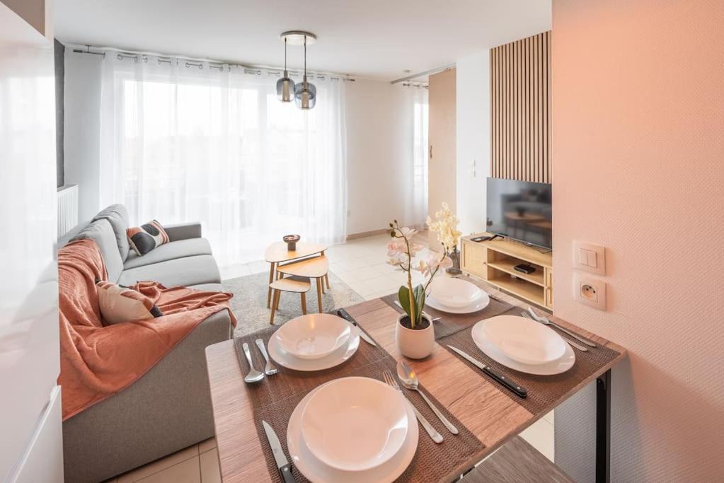 L'Excellence-8Min Aeroport-Terrasse-Parking Prive Apartment Lingolsheim Luaran gambar