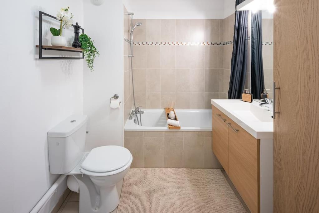 L'Excellence-8Min Aeroport-Terrasse-Parking Prive Apartment Lingolsheim Luaran gambar